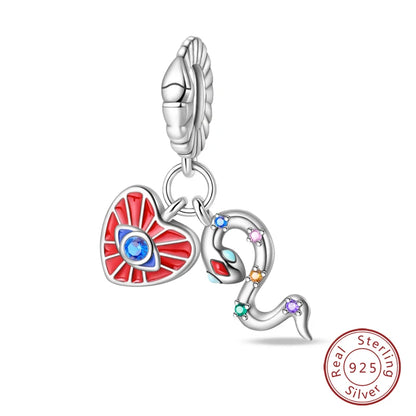 Original 925 Sterling Silber Rote Charm Perlen Rotwein Chili Hantel Anhänger für Frauen Passend für DIY Armband Geburtstag Schmuck Geschenk