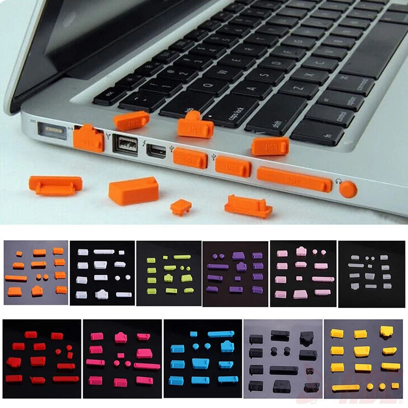 16-teiliges Set universeller staubdichter Notebook-Anschlussstecker Silikon-Protektor USB elastischer Laptop-Computer-Abdeckungsstopper