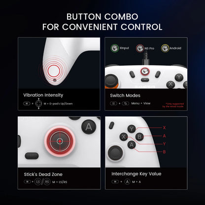 GameSir Nova Lite Kabelloser Gamepad-Controller mit Bluetooth, Dongle, Kabel für Switch, Android, iOS, PC & Steam-Spiele