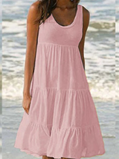 Sexy Trägerkleid Damen Mode Elegant Einfarbig Eng Anliegend Ärmellos Rückenausschnitt Schlitz Kleid Party Nachtclub Midi Kleider Weiblich