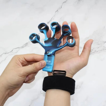 Finger Gripper, Finger Exerciser, Gitarren-Finger-Trainer, 6 Widerstandsstufen, Reha- und Physiotherapie-Tools, Handtrainer für Patienten