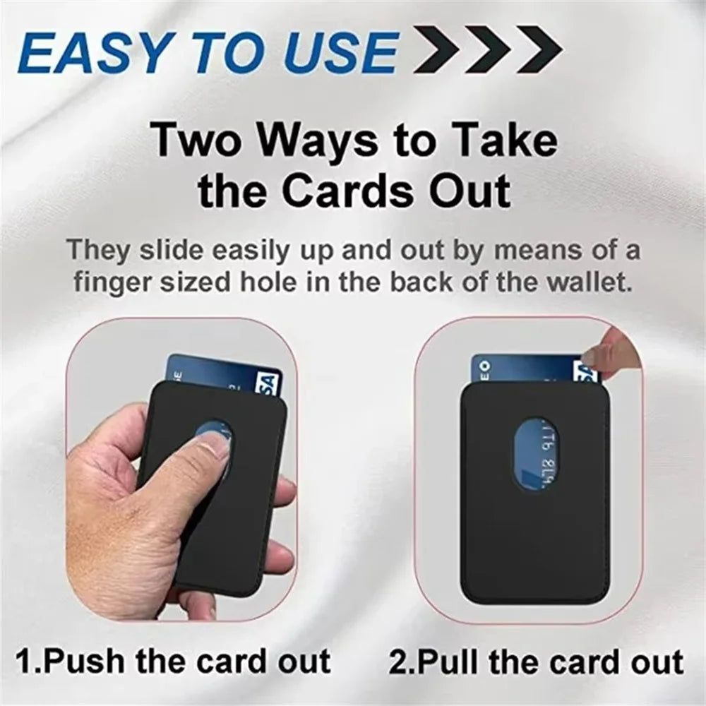 Leather Wallet Case Magnetic Card Holder Macsafe Phone Stand for Magsafe iPhone 15 14 13 Pro Max Safe Support Telephone Bracket
