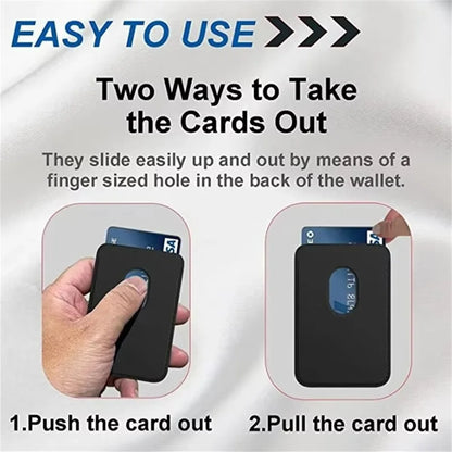 Leather Wallet Case Magnetic Card Holder Macsafe Phone Stand for Magsafe iPhone 15 14 13 Pro Max Safe Support Telephone Bracket