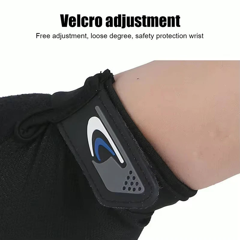 Sommer Anglerhandschuhe für Herren Damen, Zwei-Finger-Schnitt, Touchscreen-fähig, Anti-Rutsch, Sonnenschutz, Atmungsaktiv, Radfahren, Fitness