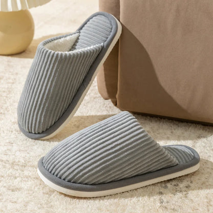 Winter Warme Plüsch Herren Hausschuhe Rutschfeste Weiche Schuhe Bequeme Flache Ferse Indoor Schlafzimmer Paar Hausschuhe für Zuhause im Herbst