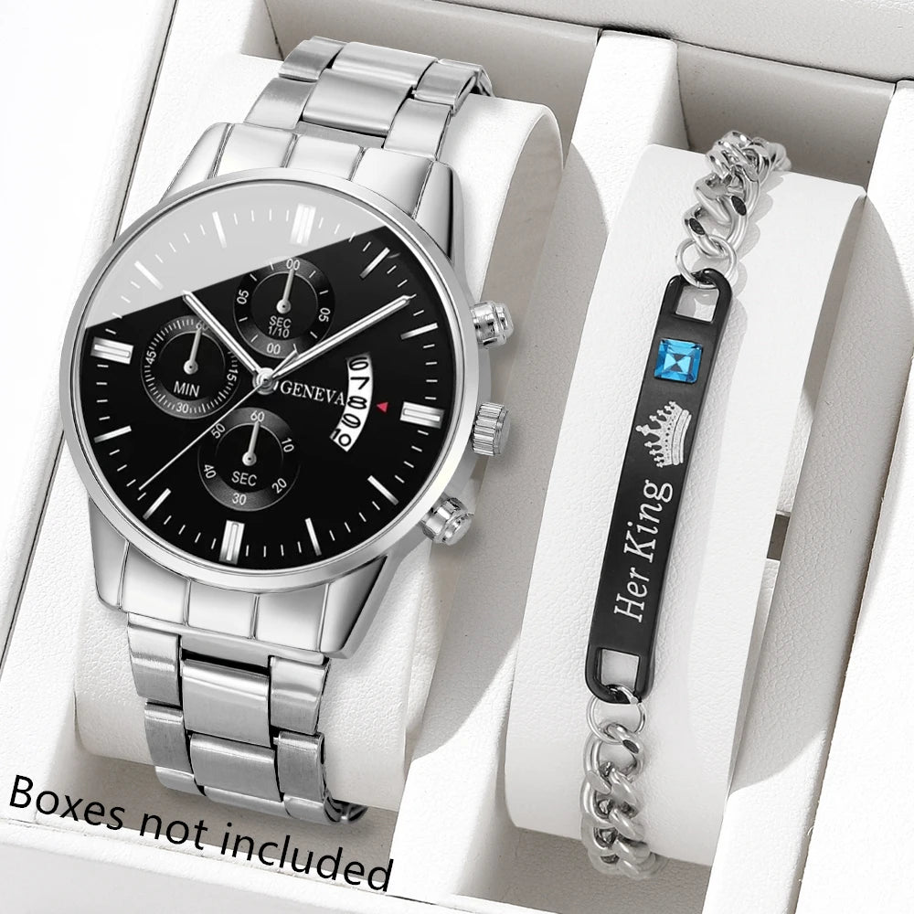 Mode Herren Edelstahl Uhr Luxus Kalender Quarz Armbanduhr Herren Business Uhren für Männer Uhr Montre Homme