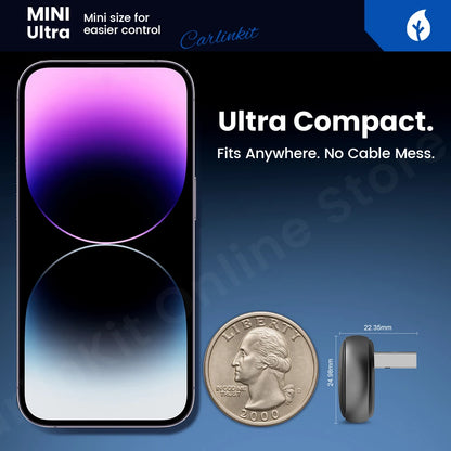 2025 CarlinKit Mini Ultra 3 CarPlay Android Auto Wireless Adapter für Auto Infotainment Upgrade BT 5.4GHz Wifi 5.8GHz OTA Upgrade