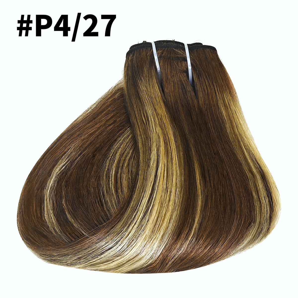 Clip In Hair Extensions Real Human Hair Color #4 Chocolate Brown Clip In Hair Extensions 8pcs Hair Natural Black Color 24 Inches