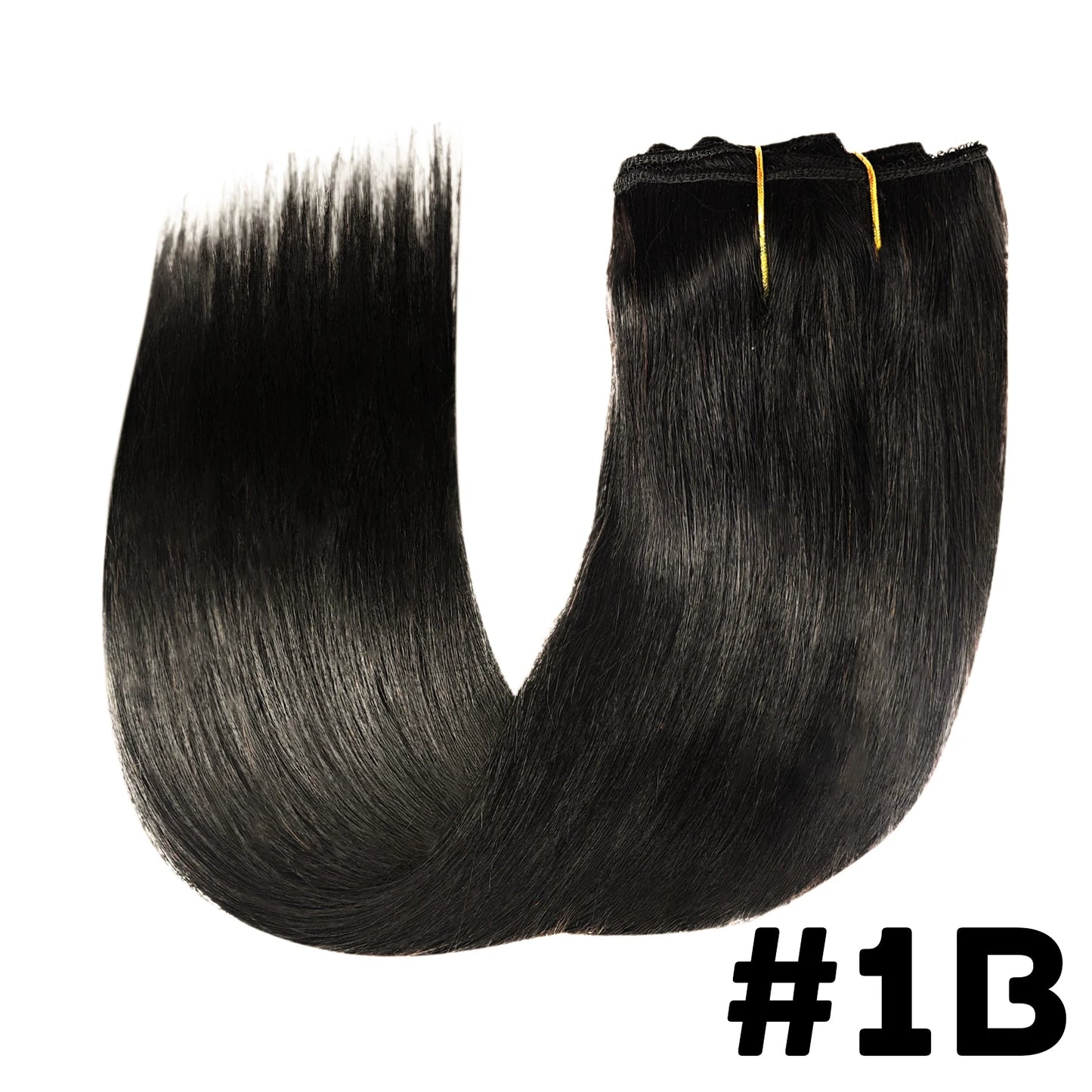 Seamless Clip ins Extensions Human Hair Straight Brazilian Remy Real Natural Soft Hair 8Pcs 120G Clip on Human Hair Extensions