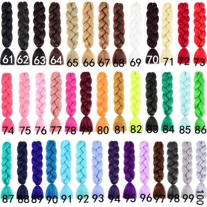 24Inch Synthetic Long Box Jumbo Braiding Hair Extensions Yaki Straight Texture for Women  Dreadlocks