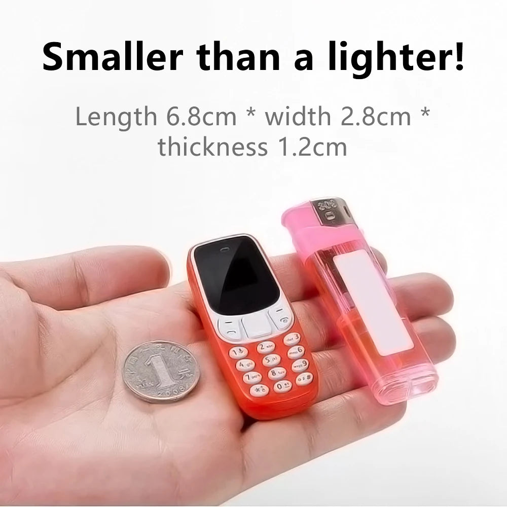 SERVO kleines Mobiltelefon Bluetooth-Dialer Magische Stimme Geringe Strahlung Telefonanrufaufzeichnung 2/3 SIM GSM Entsperrt Mini-Handy