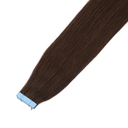 MRSHAIR Tape in Hair Extensions Human Hair Blonde Seamless Tape Hair Extensions 4x0.8cm Skin Weft PU Tape On Hair 20PCS 12"-24"