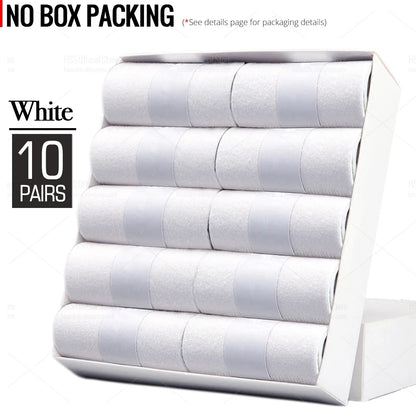 HSS 5/10 Pairs Men's Cotton Blend Socks Black Business Men Socks Soft Breathable Summer Winter for Male Socks Plus Size (6.5-14)