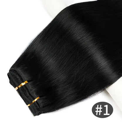 Doreen 160G 200G 240G Volume Series Brazilian Machine Remy Straight Clip In Human Hair Extensions  Full Head 10Pcs 14 to 24 Inch
