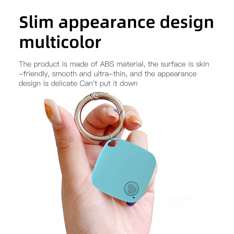 HOMEFISH Mini Bluetooth 5.0 Tracker Anti-Verlust-Gerät Rund Haustier Kinder Tasche Geldbörse Ortung Smart Finder Locator