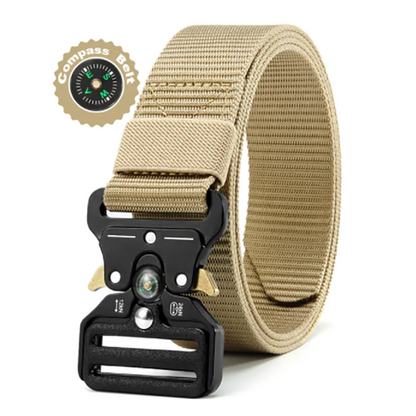 Men's Belt Outdoor Multi Function Compass Belt High Quality Canvas For Nylon Male Luxury Belts Women's Sports Jeans Neutral Belt