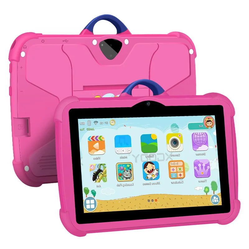 Neues 7-Zoll-5G-WLAN-Tablet für Kinder – ideal zum Lernen und für Bildungszwecke. Quad-Core-Prozessor, 4 GB RAM, 64 GB ROM, WLAN-fähig, inklusive Tragetasche. Perfekt als Geschenk für Kinder.