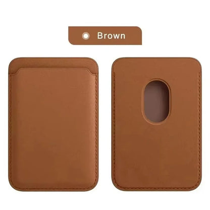 Leather Wallet Case Magnetic Card Holder Macsafe Phone Stand for Magsafe iPhone 15 14 13 Pro Max Safe Support Telephone Bracket