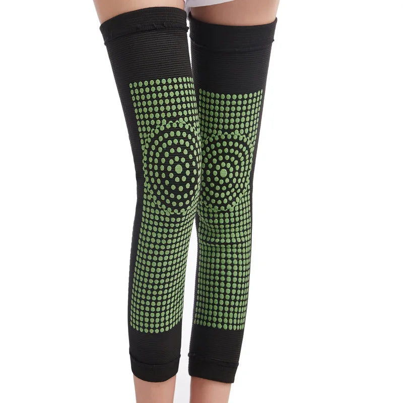 Paar Dot Heating Kniepolster Bandage Sport Knieschoner Turmalin Kniebandage zur Linderung von Arthrose Gelenkschmerzen Erholung Unisex