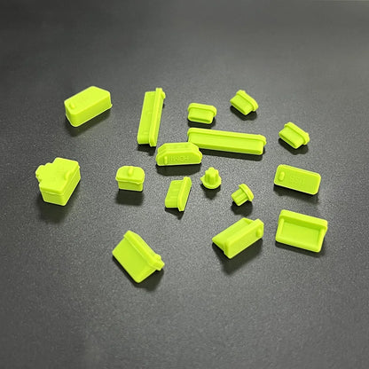 16-teiliges Set universeller staubdichter Notebook-Anschlussstecker Silikon-Protektor USB elastischer Laptop-Computer-Abdeckungsstopper