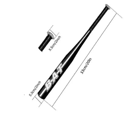 20 Zoll Aluminiumlegierung Verdickter Baseballschläger-Set mit Softballhandschuhen, vierteiliges Outdoor-Sportgerät, Heim-Selbstverteidigungs-Set