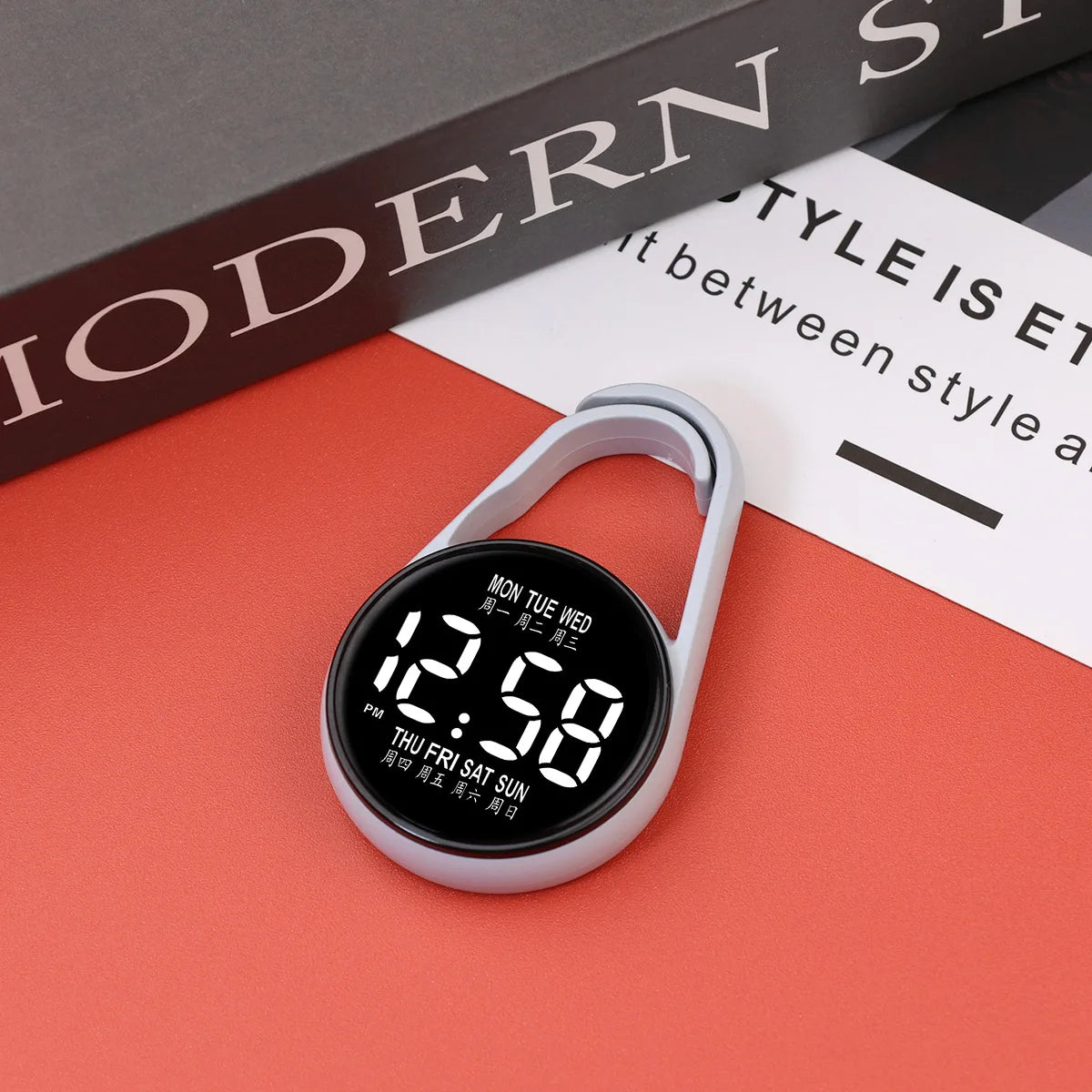 LED elektronische Hängeuhr Nachtlicht Digitaluhr Taschenuhr