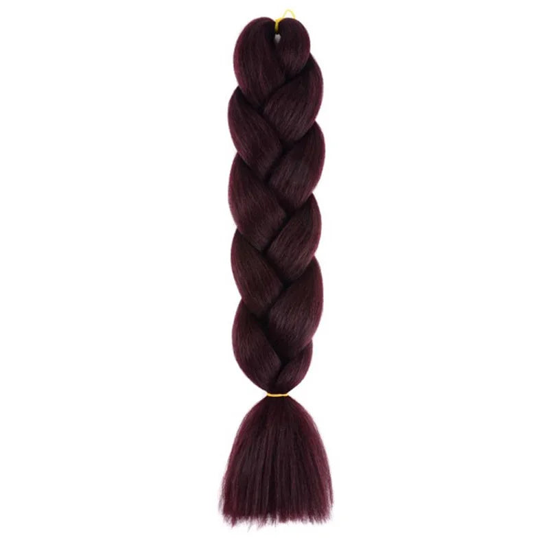 24Inch Synthetic Long Box Jumbo Braiding Hair Extensions Yaki Straight Texture for Women  Dreadlocks