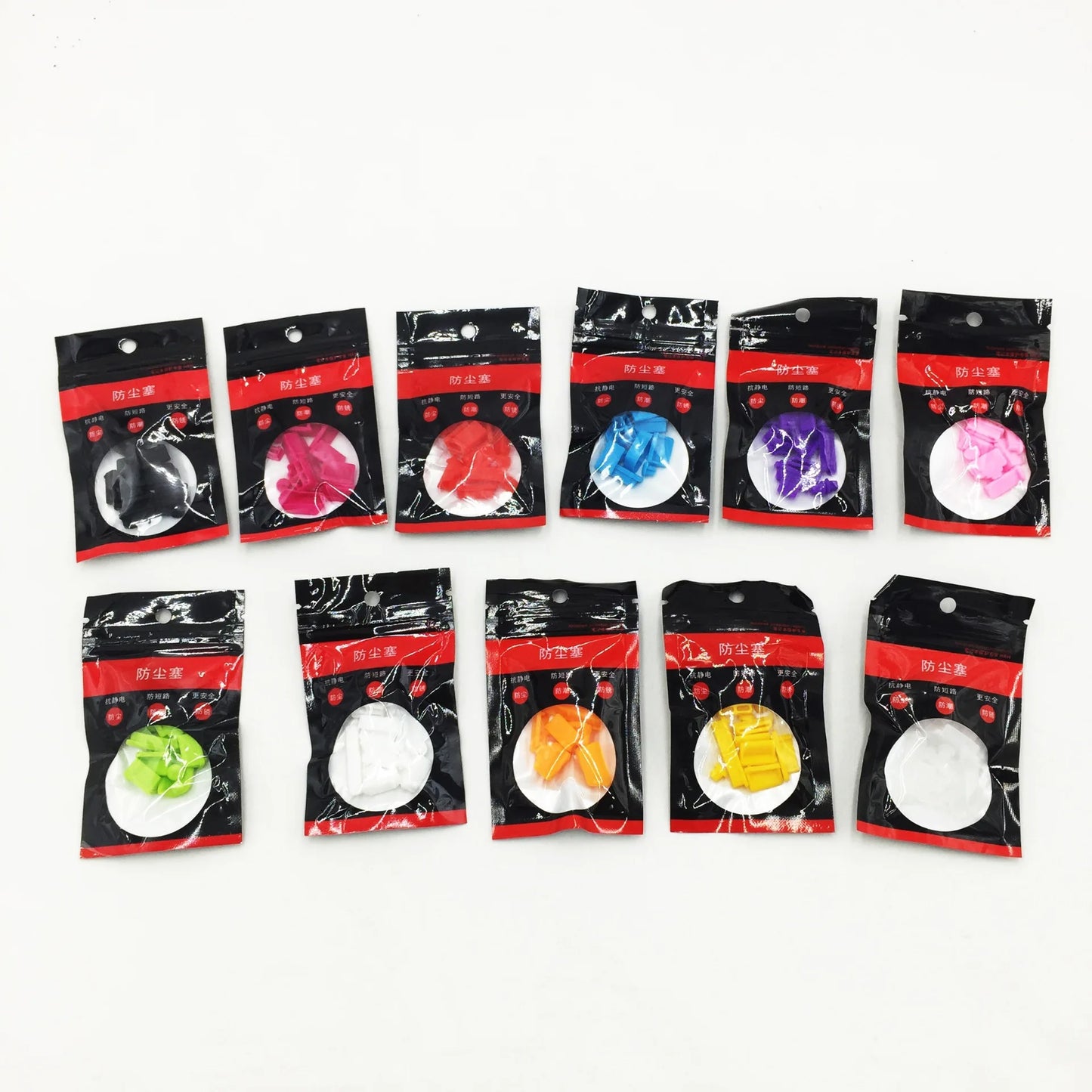16-teiliges Set universeller staubdichter Notebook-Anschlussstecker Silikon-Protektor USB elastischer Laptop-Computer-Abdeckungsstopper
