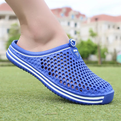 YRZL Herrenschuhe Strandpantoffeln Unisex Hohl Casual Damen Strandsandalen Flip-Flops Schuhe Rutschfest Größe 36-45 Herrenpantoffeln