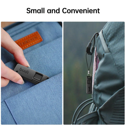 BUDI Anti-Lost SIM-Karten-Auswurfstift-Aufbewahrungsbox Universal Handy Stahl-Auswurfstift SIM TF-Kartenfach Öffner Schlüsselanhänger