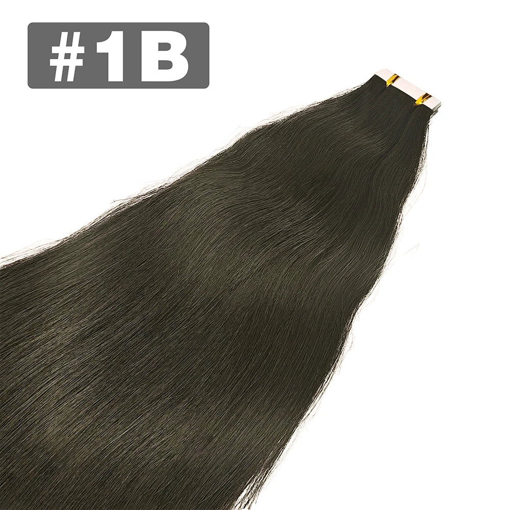 Tape in Hair Extensions Human Hair Brazilian Hair 100% Human Hair Extensions 20 Pcs Straight for Women