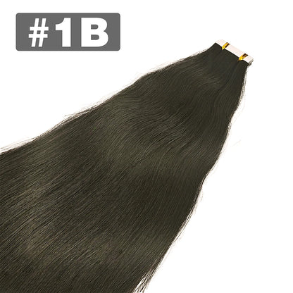 Tape in Hair Extensions Human Hair Brazilian Hair 100% Human Hair Extensions 20 Pcs Straight for Women
