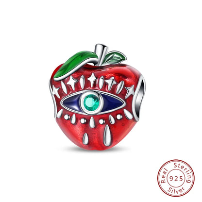 Original 925 Sterling Silber Rote Charm Perlen Rotwein Chili Hantel Anhänger für Frauen Passend für DIY Armband Geburtstag Schmuck Geschenk