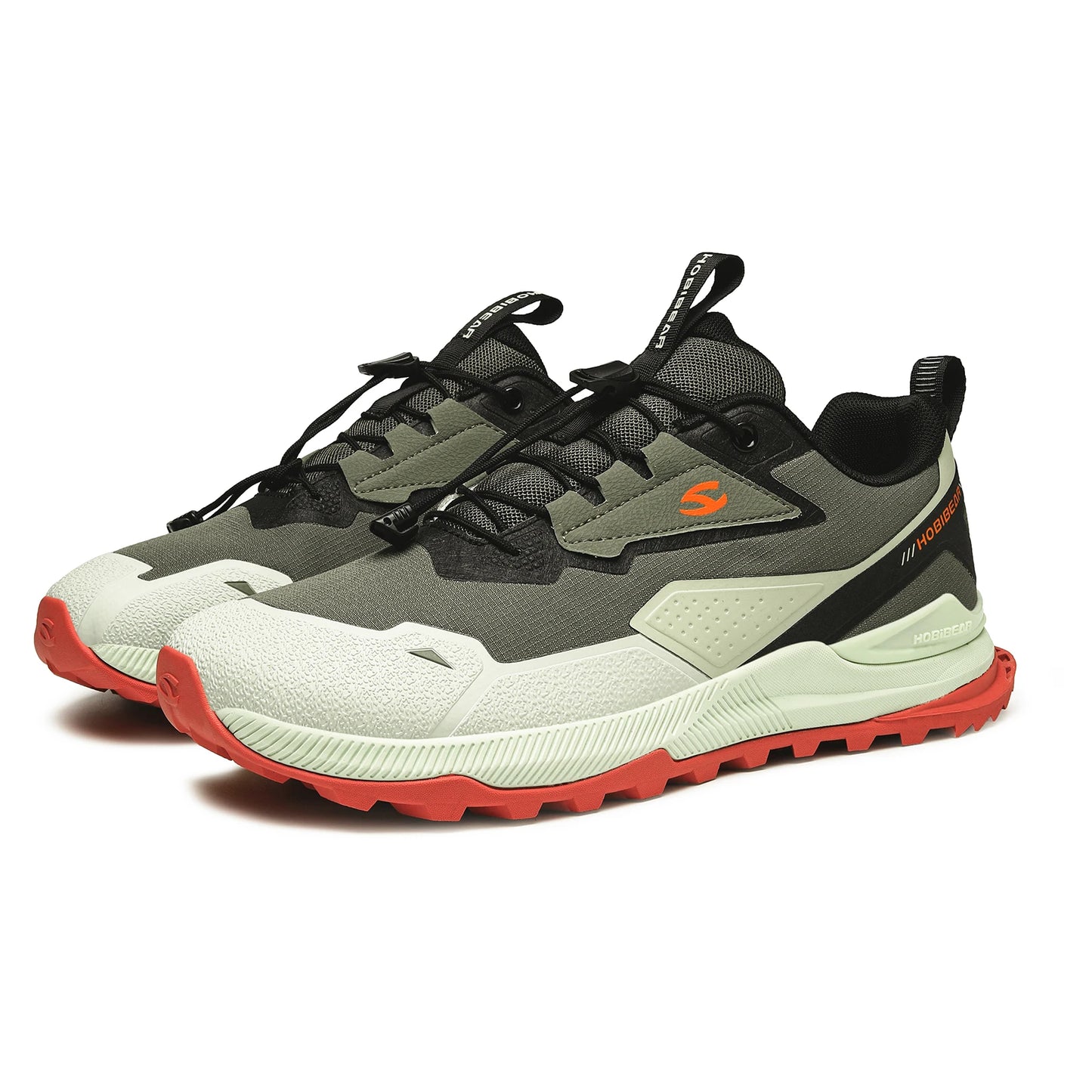 HOBIBEAR Wander- und Laufschuhe für Herren und Damen Elastisches Band Rutschfeste Sneaker Bequeme Outdoor-Reiseschuhe