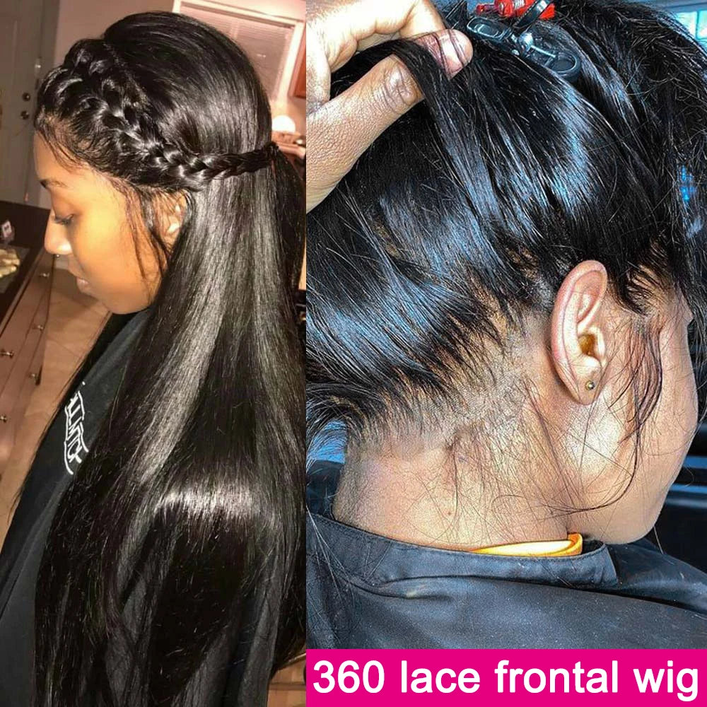 13x4 Knochenglatte Lace Front Perücke 13x6 HD Transparent Brasilianische 30 40 Zoll Echthaar Perücken für schwarze Frauen 360 Lace Frontal Perücke