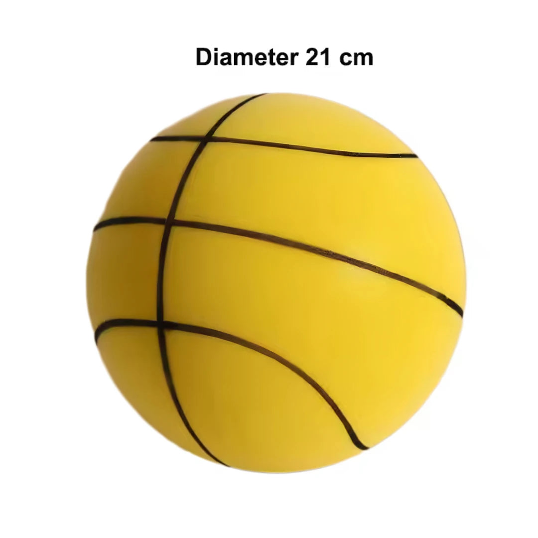 Lautloser Basketball Geräuschlos Geräuscharm Hohe Dichte Weicher PU-Schaum Quetschbarer Ball Indoor Stummer Prellender Basketball Kindersportspielzeug