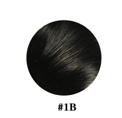 Fish Line 100 Human Hair Extension Piece Hair Blonde Remy Straight Hair Fishing Wire with 3 Clips Invisible Wire Hair Extension