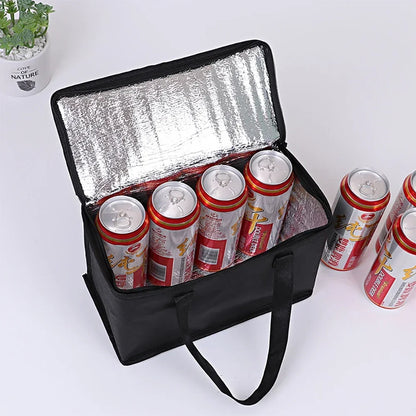 Tragbare Lunch-Kühltasche Faltbare Isolierung Picknick-Kühlbox Lebensmittel-Isoliertasche Getränketräger Isoliertaschen Bier-Liefertasche