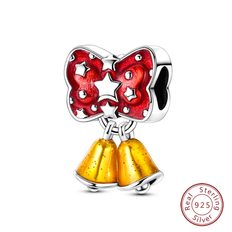 Original 925 Sterling Silber Rote Charm Perlen Rotwein Chili Hantel Anhänger für Frauen Passend für DIY Armband Geburtstag Schmuck Geschenk