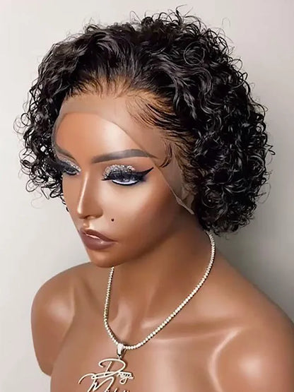 Pixie Cut Wig Human Hair 13x1 Lace Frontal Wigs  For Women Human Hair Short Bob Human Hair Wigs  Lace Front Human Hair Wig