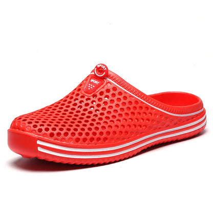 YRZL Herrenschuhe Strandpantoffeln Unisex Hohl Casual Damen Strandsandalen Flip-Flops Schuhe Rutschfest Größe 36-45 Herrenpantoffeln