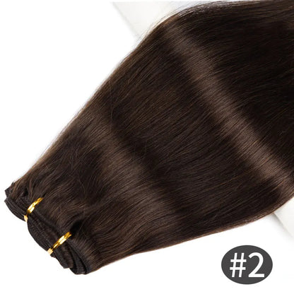 Doreen 160G 200G 240G Volume Series Brazilian Machine Remy Straight Clip In Human Hair Extensions  Full Head 10Pcs 14 to 24 Inch