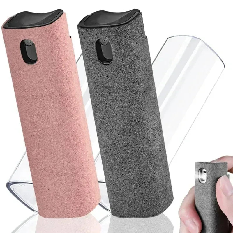 2-in-1 Handy Displayreiniger Spray Tragbarer Tablet-Telefon-Touchscreen-Reiniger Mikrofasertuch-Set Glas Mini-Reinigungs-Artefakt