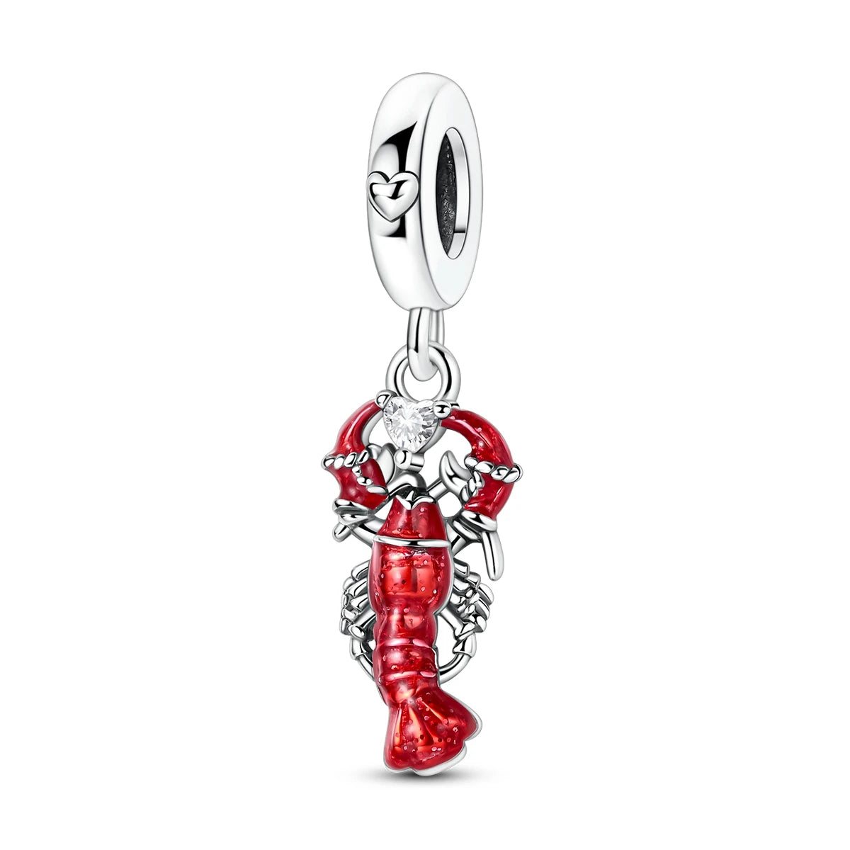 Original 925 Sterling Silber Rote Charm Perlen Rotwein Chili Hantel Anhänger für Frauen Passend für DIY Armband Geburtstag Schmuck Geschenk
