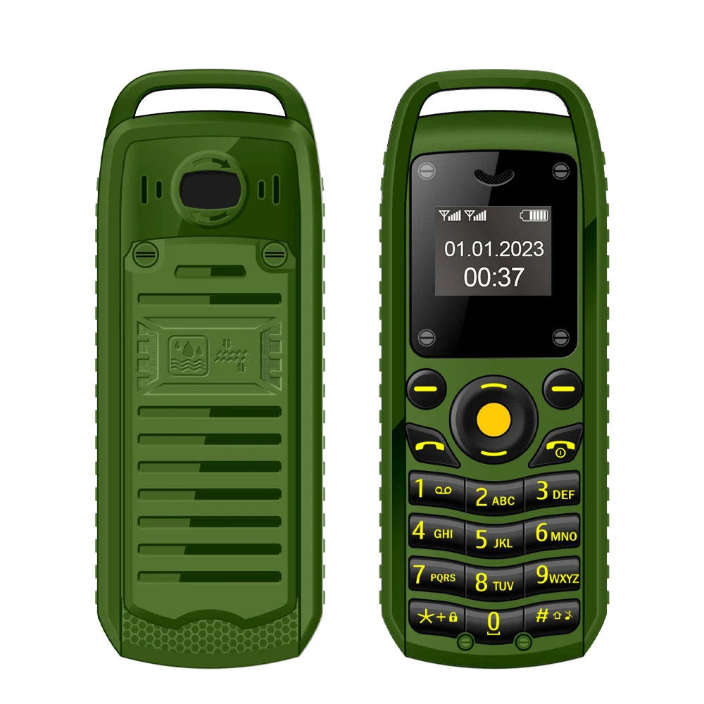 SERVO B25 Tasten-Mini-Mobiltelefon 2 SIM-Standby Bluetooth-Wählfunktion Umgebungs-Verschleiß-Blacklist Kleinste Backup-Handys für den Sport