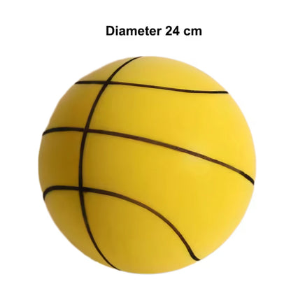 Lautloser Basketball Geräuschlos Geräuscharm Hohe Dichte Weicher PU-Schaum Quetschbarer Ball Indoor Stummer Prellender Basketball Kindersportspielzeug
