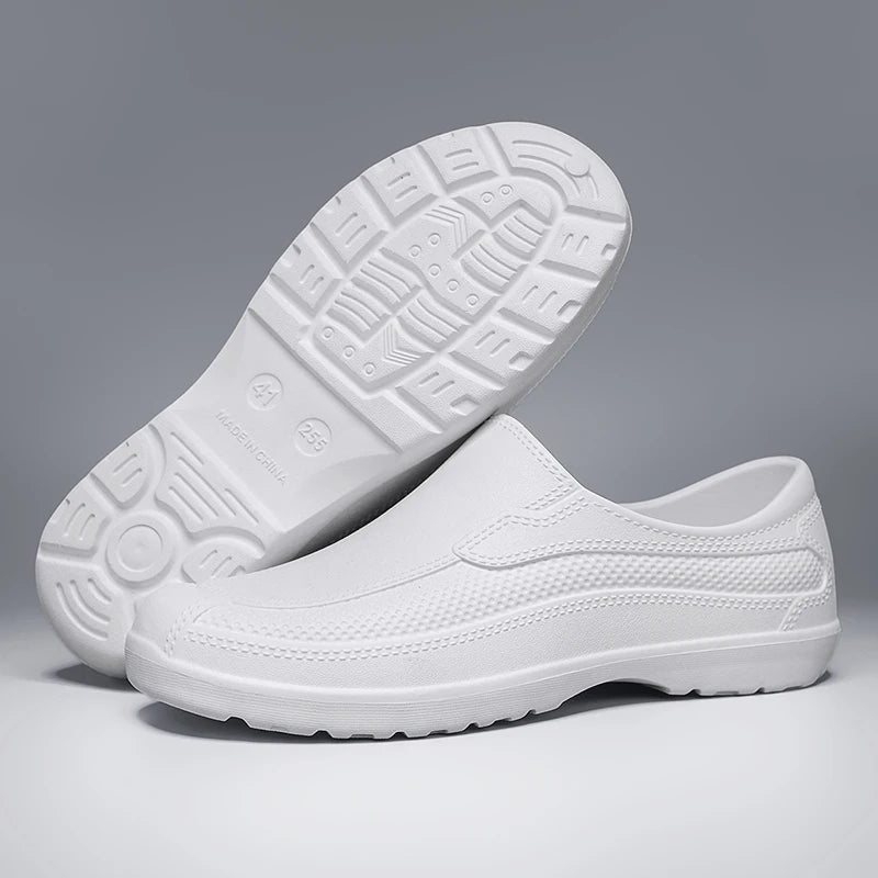 In-Stock Waterproof Food-Grade Shoes, Outdoor Work Safety Shoes, Waterproof and Wear-Resistant, Ultra-Light Slip-On Rain Shoes, Work Shoes