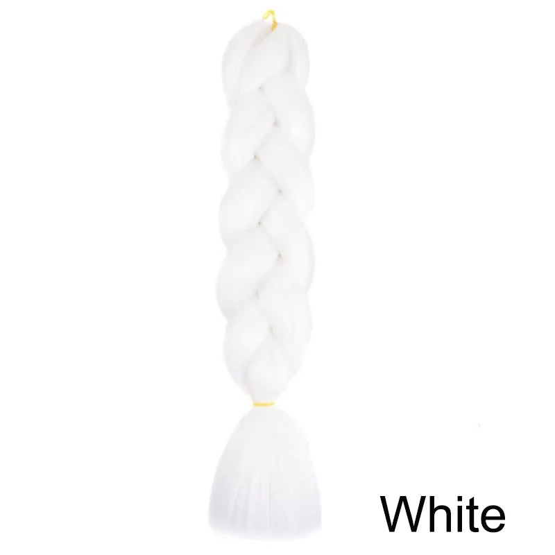 24Inch Synthetic Long Box Jumbo Braiding Hair Extensions Yaki Straight Texture for Women  Dreadlocks