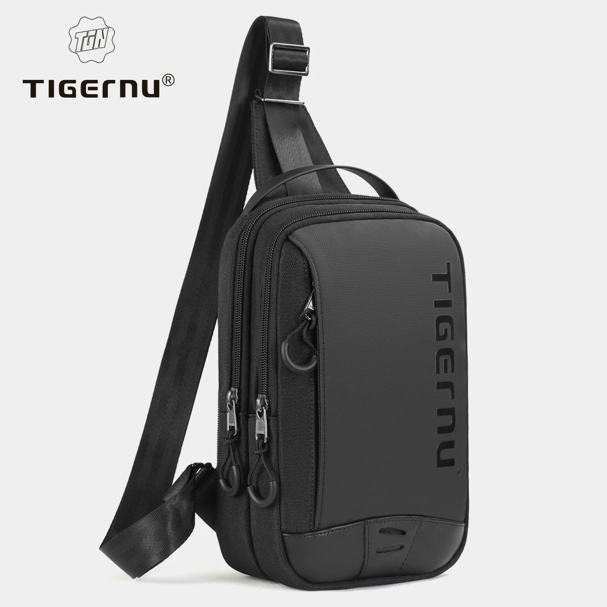 Tigernu Brusttasche für Herren im coolen Stil Herren Schultertasche 9,7 Zoll IPad Tasche Lässige Herrentasche Umhängetasche Leichte Mini-Taschen