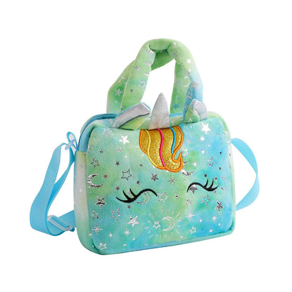 Fashion Sweet Unicorn Handbags For Girls Cute Kid Crossbody Shoulder Bag Children Birthday Party Gift Little Girl Small Purse